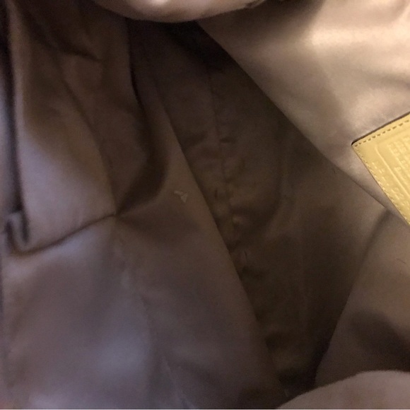 COACH Large Butter Yellow Leather Kristine Hobo Bag L1026-16808 Convertible - Picture 9 of 9